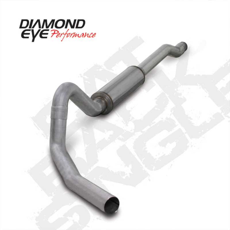 Ford Excursion Performance Exhaust - Diamond Eye Performance - Catback Single 4in - Aluminized - `03-`06